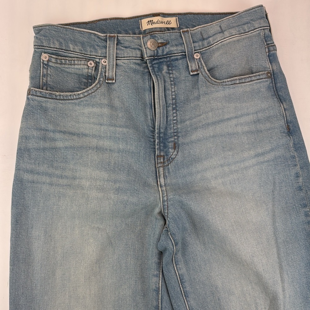 Madewell The Perfect Vintage Straight Jean in Danby Wash: Knee-Rip Size 26 NWOT - Picture 6 of 16